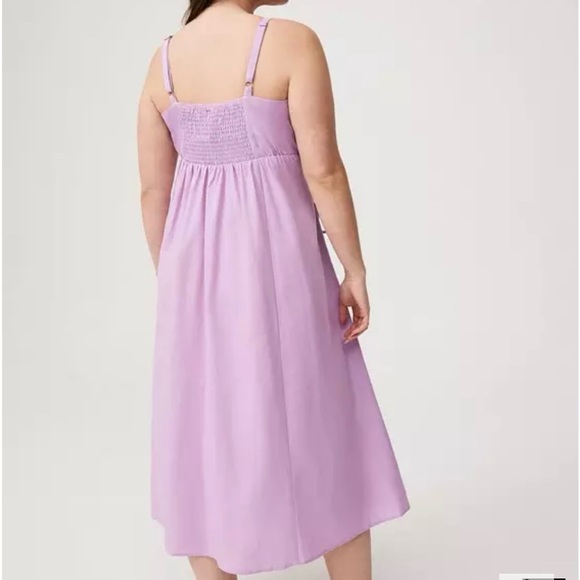 Torrid Light Purple Midi tea Dress - Picture 2 of 3